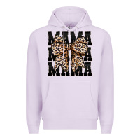 Lilac mama leopard Premium Hoodie - CowhideDigitalArt