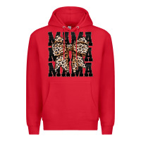 Red mama leopard Premium Hoodie - CowhideDigitalArt