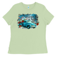 Matcha its the wonderful time of the year truck Ladies Tee - CowGirlArtShop