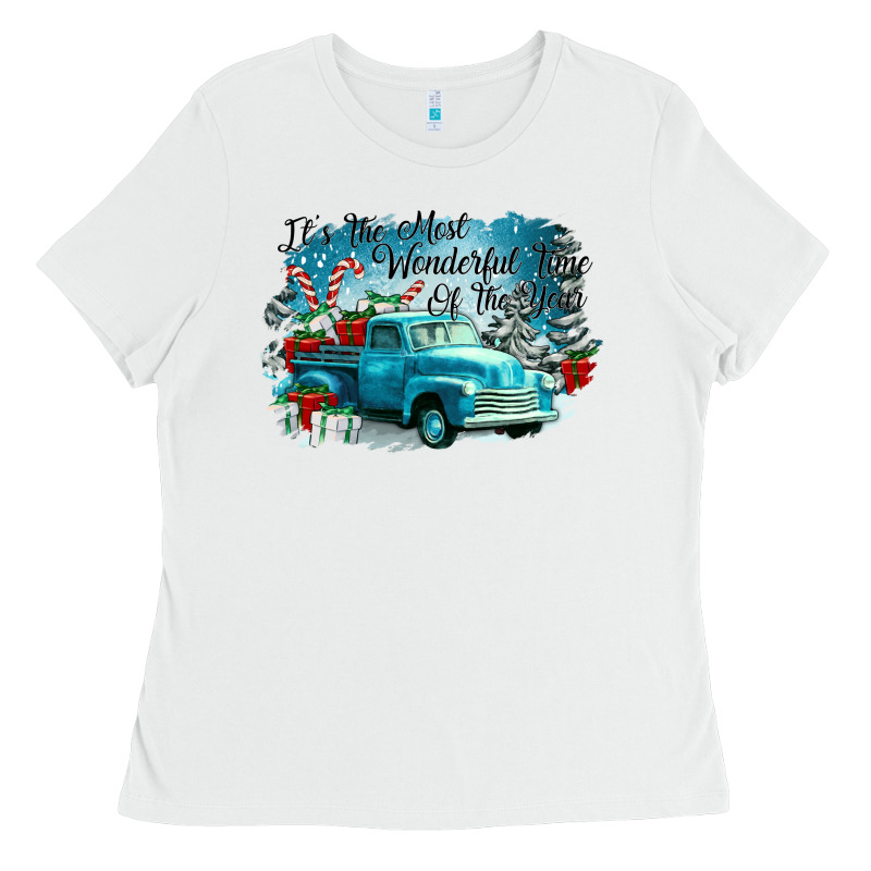 Its The Wonderful Time Of The Year Truck Ladies Tee by CowGirlArtShop | Teevron