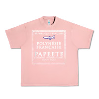 Salmon papeete tahiti passport stamp vacation travel t shirt Urban Heavy Tee - maiPhamDesign