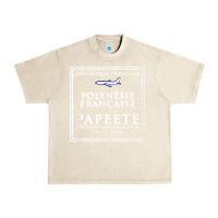 Sandshell papeete tahiti passport stamp vacation travel t shirt Urban Heavy Tee - maiPhamDesign