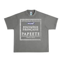 Tornado papeete tahiti passport stamp vacation travel t shirt Urban Heavy Tee - maiPhamDesign