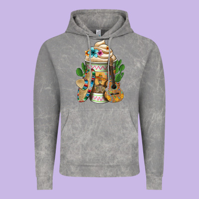Mexican Hot Coffee Cup Vintage Hoodie Designed By Fadigitalartstudio