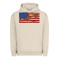Pigment French Oak American flag leopard sunflower Urban Hoodie - JahusDesignShop