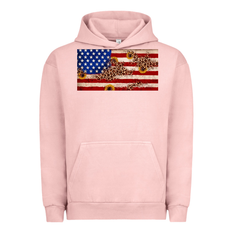 American Flag Leopard Sunflower Urban Hoodie by JahusDesignShop | Teevron