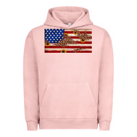 Pigment Salmon American flag leopard sunflower Urban Hoodie - JahusDesignShop