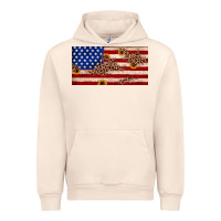 Sandshell American flag leopard sunflower Urban Hoodie - JahusDesignShop