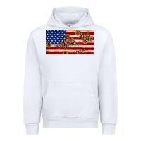 White American flag leopard sunflower Urban Hoodie - JahusDesignShop