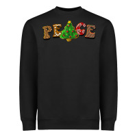 Black christmas peace Heavyweight Sweatshirt - BarkalooDesign