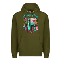 Army Green upper class trailer trash Premium Hoodie - RanaPortraitStore