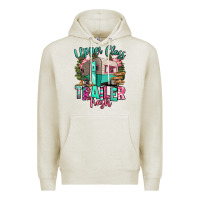 Oatmeal Heather upper class trailer trash Premium Hoodie - RanaPortraitStore