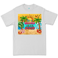 Dove Grey life is better with at the beach Premium Tee - TumblerDesignByShophia