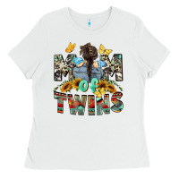 White mom of twins boys mother's day Ladies Tee - CowGirlArtShop