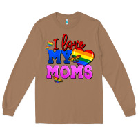 Toasted Coconut I love my moms Long Sleeve Tee - FaDigitalArtStudio