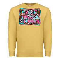 Antique Gold race track mom Premium Sweatshirt - AdoDesignShop