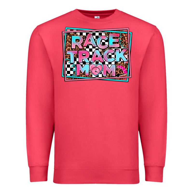 Race Track Mom Premium Sweatshirt by AdoDesignShop | Teevron