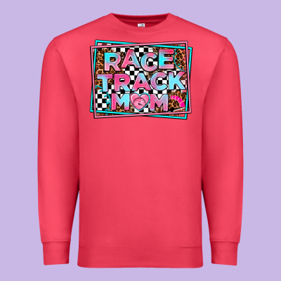 Race Track Mom Premium Sweatshirt Designed By Adodesignshop