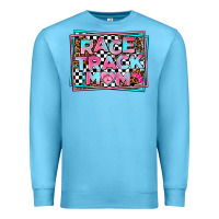 Ocean Blue race track mom Premium Sweatshirt - AdoDesignShop