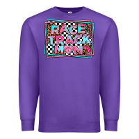 Purple race track mom Premium Sweatshirt - AdoDesignShop