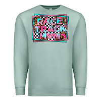 Seafoam race track mom Premium Sweatshirt - AdoDesignShop
