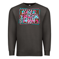 Smoke race track mom Premium Sweatshirt - AdoDesignShop