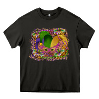 Asphalt mardi gras mask king cake Heavy Core Tee - RanaPortraitStore