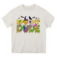 Cream spooky dude Heavy Core Tee - NancyCooperArtShop