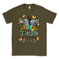 Army Green mom of twin boys mother's day Classic Tee - CowGirlArtShop