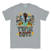 Heather Grey mom of twin boys mother's day Classic Tee - CowGirlArtShop