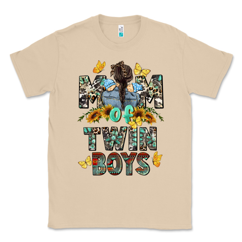 Mom Of Twin Boys Mother's Day Classic Tee by CowGirlArtShop | Teevron