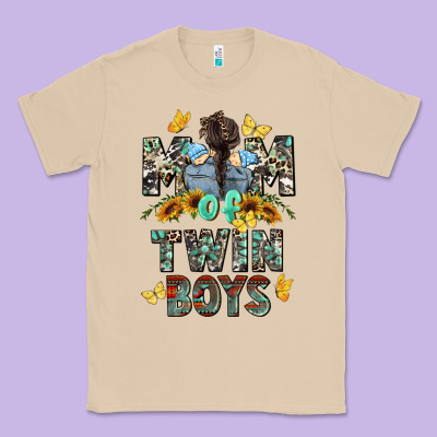 Mom Of Twin Boys Mother's Day Classic Tee Designed By Cowgirlartshop