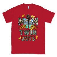 Red mom of twin boys mother's day Classic Tee - CowGirlArtShop
