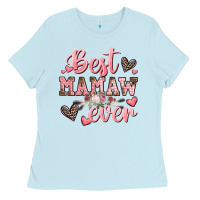 Baby Blue best mamaw ever mother's day Ladies Tee - CowGirlArtShop