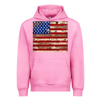 Fuchsia Pink American flag leopard cowhide Urban Hoodie - JahusDesignShop