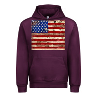 Mauve Wine American flag leopard cowhide Urban Hoodie - JahusDesignShop
