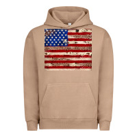 Pigment Burro American flag leopard cowhide Urban Hoodie - JahusDesignShop