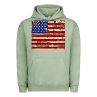 Pigment Oil Green American flag leopard cowhide Urban Hoodie - JahusDesignShop