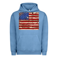 Pigment Pebble Blue American flag leopard cowhide Urban Hoodie - JahusDesignShop