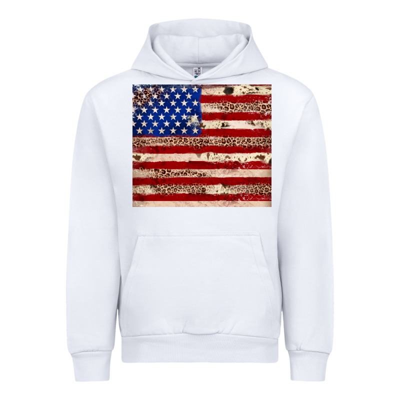 American Flag Leopard Cowhide Urban Hoodie by JahusDesignShop | Teevron