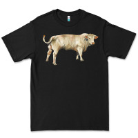 Black charolais bull Premium Tee - RanaPortraitStore