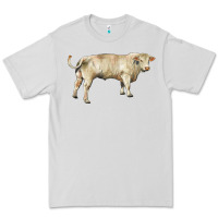 Dove Grey charolais bull Premium Tee - RanaPortraitStore