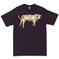 Plum charolais bull Premium Tee - RanaPortraitStore