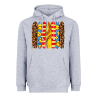 Heather Grey softball  brushstrokes Heavyweight Hoodie - AdoDesignShop