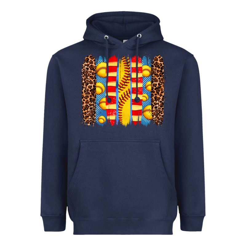 Softball  Brushstrokes Heavyweight Hoodie by AdoDesignShop | Teevron