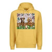 Antique Gold Easter Dog Premium Hoodie - CowhideDigitalArt