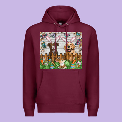 Easter Dog Premium Hoodie Designed By Cowhidedigitalart