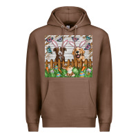 Chestnut Easter Dog Premium Hoodie - CowhideDigitalArt
