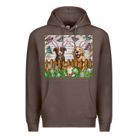Coffee Easter Dog Premium Hoodie - CowhideDigitalArt