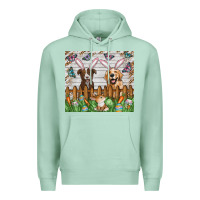 Seafoam Easter Dog Premium Hoodie - CowhideDigitalArt
